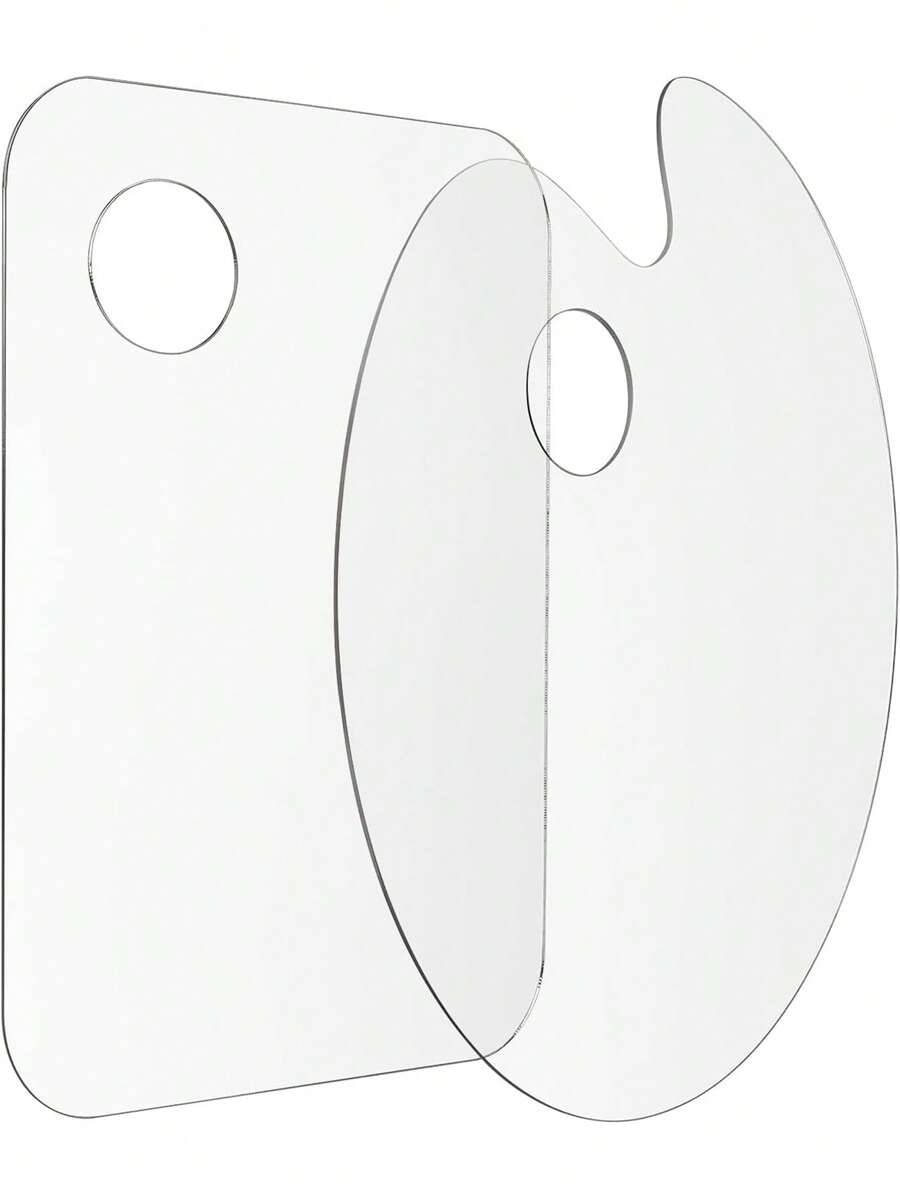 Acrylic Paint Palette With Clear Paint Pallet Paint Tray Palette, Easy Clean Non-Stick Artist Pallet For Oil Watercolor Craft DIY Art Painting Palette,Back To School - Multicolor - View 1