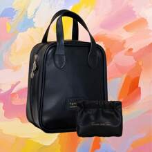 1 Pc/Set Travel Organizer Bag Set, Portable Handheld Makeup Pouch, Detachable Multi-Compartment Toiletry Bag With Hook And Loop Divider, Wet & Dry Separation, Zipper, PU, Large Capacity Cosmetics Storage, Waterproof, Dustproof, Unisex, Ideal For Storing Cosmetics & Travel Essentials, Women Gift Makeup Bag - Multicolor - View 11