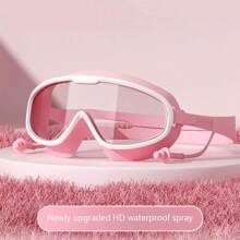 Children's Swimming Goggles, Large Frame Waterproof And Anti-Fog Swimming Goggles, Suitable For Boys And Girls Ages 3-14