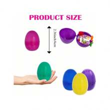 24/36/50pcs Fillable Plastic Easter Eggs, 6cm Hollow Easter Decorative Eggs - View 3