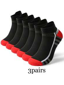 5/3/1 Par de Meias Esportivas Masculinas, Meias Casuais Respiráveis no Tornozelo, Meias de Corrida Absorventes de Suor, Meias de Basquete Confortáveis, Primavera/Verão