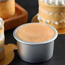1pc/5pcs Set, Mini Round Cake Molds With Removable Bottom, Suitable For Desserts And Cakes. Handmade Baking Molds For Cheesecake, Cupcakes, Sweets And DIY Baking - Ideal For Holidays, Mother's Day, Easter, Christmas, Halloween. - Multicolor - View 6