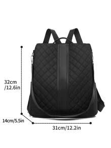 LECEY New Versatile Large Capacity Women Backpack For Daily Commute, School Backpack - Black - View 7