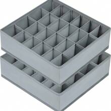 24-Grids Fabric Storage Box, Large Capacity Organizer Box For Underwear, Socks, Home Use