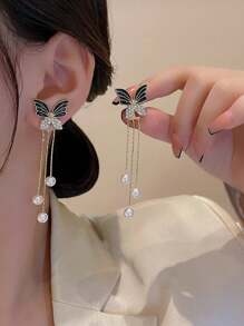 1 Pair & Unique Asymmetric Earring Set, Great For Outdoor, Travel, Party, Wedding, Holiday Outfit And Gift