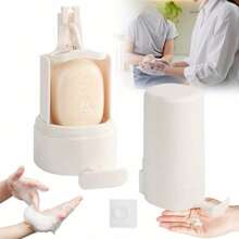 1SET Soap Grinder Dispenser Powder Maker Waterproof For Bathroom Washroom Kitchen Adjust - White - View 1