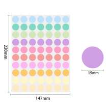 700 pièces d'étiquettes rondes à points de couleurs, petits autocollants ronds auto-adhésifs, 10 couleurs pour la classification des documents, le marquage des points clés, la coloration, les étudiants, la salle de classe, l'organisation de bureau