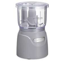 Beach 3-Cup Stack & Press Food Chopper - Gray - 72740: Compact Vegetable Processor, Dishwasher-Safe Parts - 1 - View 2