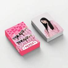 Sanrio Cartão fotográfico oficial do 14º álbum, cartão LOMO, nova caixa holográfica KPOP Nayeon, coleção de cartões fotográficos do álbum DIVE, cartão LOMO, cartões fotográficos de fãs, cartões comemorativos, marcadores de página - 92 peças (60 cartões + 32 adesivos)