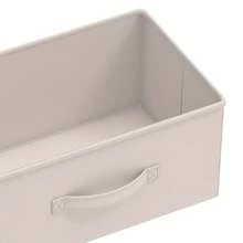 Cassettiera In Tessuto A 4 Scomparti, Telaio In Metallo, Comodino Salvaspazio Per Camera Da Letto - 白色 - 查看 9