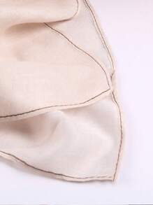 1 pièce Foulard/Hijab de style bohémien imprimé aquarelle pour femmes, convient pour le port extérieur et quotidien de vêtements voilés