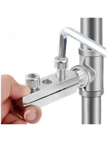 Juego de 10 piezas de herramientas extractoras para tuberías dañadas, removedoras y extractoras de tornillos dañados, herramienta multifuncional para extracción de grifos rotos, con ajuste de apertura de rosca, kit extractor fácil de usar para grifos de agua dañados