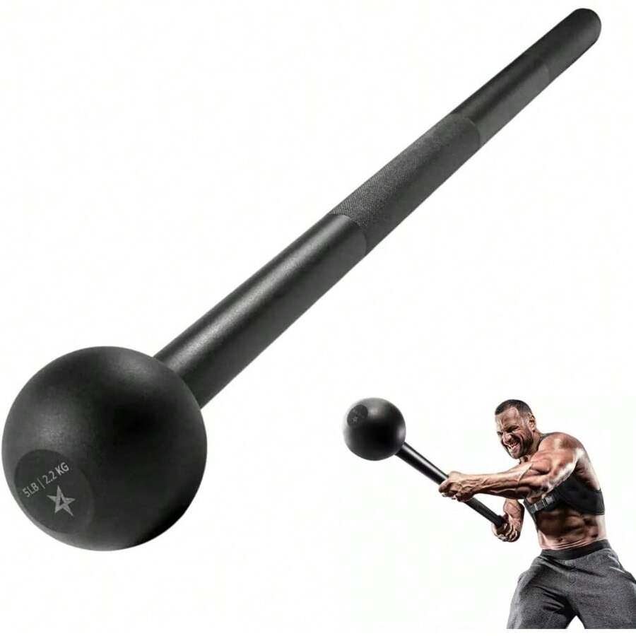 Steel Mace Bell For Comprehensive Strength Training - Enhances Full Body Workouts, Builds Muscle And Shoulder Strength, Ideal For Functional Fitness