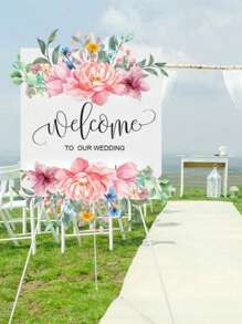 1PC 63" Easel Stand For Wedding Sign, Display Poster, Sign Poster Stand For Display, Display Easel Stand With Bag, Holds 5 Lbs,Easel Stand For Display, Foldable Portable Ground Easel For Wedding Banner And Poster Display Stand, Tabletop Easel Display Metal Tripod Party Favors Room Decor Bride Gifts Birthday Graduation Birthday Decorations Party Decorations Bachelorette Wedding Outdoor Decoration Summer Beach Back To School School Supplies