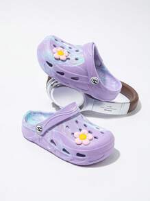 HOBIBEAR 1 Par de Chinelos Infantis Meninos e Meninas, Tamancos Fofos para Crianças Pequenas, Sandálias Multicoloridas da Moda para Praia e Uso Externo no Verão