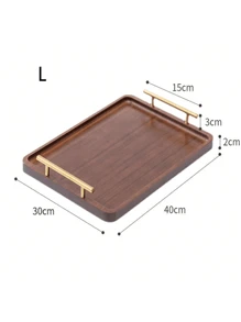 1 件装竹茶盘，新中式长方形茶盘带手柄，适合家庭和酒店 - 楠竹色 - 查看 14