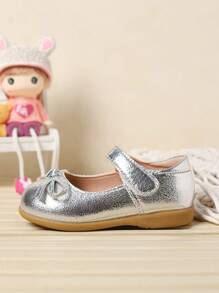 Fashionable & Lovely Girls/Toddlers Bowknot Spring/Summer Flats - Silver - View 5