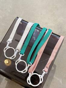 带硅胶扣的水瓶带，水杯架，适合旅行和登山，通用多色瓶带，可调节挂绳，方便解放双手，适用于保温杯，奶茶杯，水杯肩带+硅胶保护扣，水杯手柄带可斜挎，硅胶保护套保护水杯免受损坏 - 彩色 - 查看 6