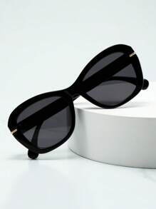 1 pieza Gafas de mujer de estilo vintage con marco ovalado de alta calidad y diseño minimalista (adecuadas para conducir, uso casual, vacaciones, viajes, fiestas, uso diario) para verano, playa, vacaciones, exterior, viajes