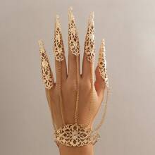 1pc Gothic Halloween Ghost Finger Chain Punk Spike Nail Knuckle Rings - Type 1 - View 3