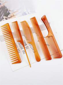 Conjunto de 5 peines para el cabello largo de las mujeres, peines con púas afiladas, para peluquería en el hogar, peluquería profesional, dientes finos para hombres, peine denso