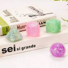 1/2/3/4个装减压指尖魔方 - 慢回弹软球，柔软舒缓，缓解焦虑，拉伸感官魔方玩具，适合多动症/注意力缺陷障碍患者 - 彩色 - 查看 3