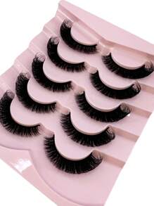 HBZGTLAD NEW 2 Box 10 Pairs Pairs Cat Eye Lashes Fluffy Faux Mink Lashes 8D Wispy Lashes Pack Dramatic Long Thick Volume Eyelashes False Eyelas - HB114 - 查看 6
