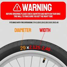 2 Stücke 29 Zoll Fahrradschlauch 29x 2.125 2.20 2.25 2.30 2.35 2.40 Schwerer Fahrradschlauch mit 2 Reifenhebern, 48 mm Schrader-Ventil, Premium-Butyl-Innenschlauch