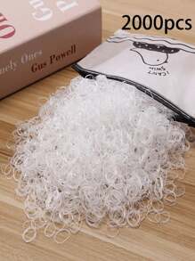 2000/1000个装 小号一次性弹力发圈，发绳配件，女士发饰，美发工具，美容配件，女士卷发发饰，秋季，旅行，美发工具，女士配件，美发用品，秋季，女士发饰，美发工具，美发用品，用品，美容配件，礼物，旅行，女士礼物，美发用品 - 彩色 - 查看 19