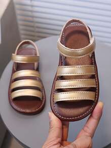 Children Flat Sandals/Fashion Princess School Campus Party Lightweight Open Toe Sandals - Gold - View 5