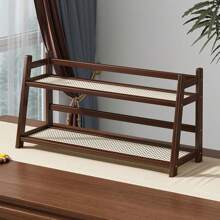 Mini Compact Bookcase, Kitchen Tea & Coffee Cup Pot Storage Display Rack