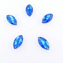 Szkło w kształcie navette, wielokolorowe, błyszczące, ręcznie robione, do szycia, kryształowe, ręcznie szyte, kryształki ozdobne, płaskie z tyłu, z otworami, klejnoty, akcesoria DIY, kamienie do przyszywania, strass do ozdabiania ubrań, sukienek, toreb, butów, broszek, kolczyków, rękodzieła