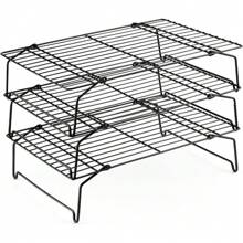 1/3 Tier Stainless Steel Stackable Cooling Rack, Suitable For Baking, Cooking, Roasting, Oven And Dishwasher, For Cookies, Pizza, Cakes And More