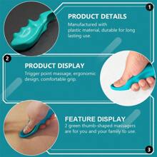 1-3Pcs Thumb Massage Device Deep Tissue Massager Physiotherapy Small Tools Full Body Points Point Trigger Massage Portable Gym Accessories - Multicolor - View 7