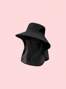 1pc Unisex Sunproof Sun Hat With Neck Cover, Breathable Fishing Hiking Bucket Hat Outdoor Spring Summer, Camouflage Pattern Random