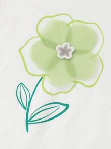 Balabala Camiseta de manga corta para niña, camiseta de verano dulce y elegante - benbai - Ver 4