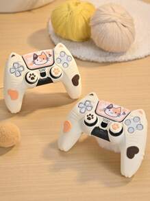 GeekShare 3-Flower Cat Silicone Grip Skins, 1 Pair Joystick Caps + 2 Stickers + 4 Shoulder Button Stickers - Multicolor - View 1