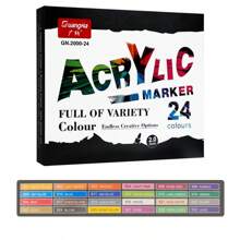 1pc Acrylic Marker Pen For Body Painting, Ceramic Decoration, DIY Photo Album, Graffiti, Art Supplies, Multiple Colors And Styles Available