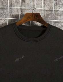Sudadera Casual De Poliéster De Punto Par A Jóvenes - Cuello Redondo De Manga Larga Con Estampado De Insomnio Para Otoño/Invierno, Cómodo Jersey De Ajuste Regular Para Adolescentes Y Mayores - Sudadera Deportiva De Vintage