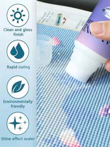 1Set 5D Diamond Painting Glue Sealant Set Kit, Suitable For Various DIY Handicrafts Such As Mosaic Embroidery Puzzles, Brightening Agent To Prevent Diamond Falling And Anti-Falling Diamond Art Glue Sealant