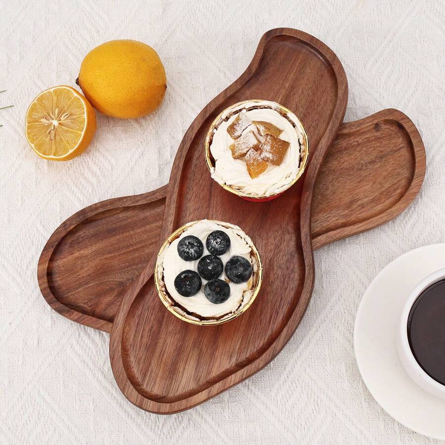 Wholesale Creative Tray, Rosewood Tray, Cloud & Peanut Shaped Tea Tray, Coffee Cup Heat-Resistant Wooden Plate, Coaster, Cake & Snack Wooden Plate