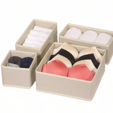 1/3/6/9/12pcs Foldable Fabric Storage Boxes, Closet Dresser Drawer Organizer, Fabric Baskets Containers For Clothes, Underwear, Socks, Garments, Decor, Holiday, Room, Home, Bedroom, Dress, Pants, Jeans, Boots, Skirt, Bedroom Organizer