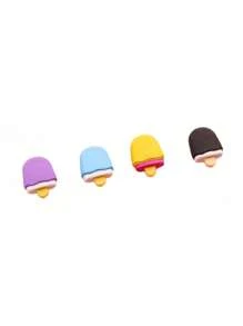 4pcs Children's School Supplies Simulated Dessert Eraser Kindergarten Prizes Stationery For Elementary School Students Creative Cartoon Cute Box Eraser - Multicolor - View 11