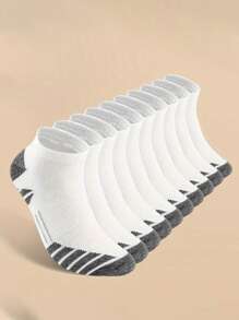 5 或 10 双/包男士防臭吸汗低帮袜子，舒适透气袜子，适合日常和户外穿着，适合所有季节