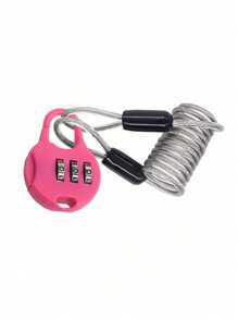 Tsa Certified Black Zinc Alloy Mini Travel Backpack Lock, Vacation Style Metal Password Combination Padlock, No Printing, No Power Required,Digit Mini Round Combination Lock, Padlock, Anti-Theft, Luggage Lock, Student, Dormitory, School Bag, Cabinet, Drawer Lock,For Luggage, Pencil Case, Backpack, Cartoon Waterproof Padlock For Outdoor Travel, Student Dormitory, Cabinet, Drawer,Electric Bike, Bicycle Basket Lock, Helmet Lock, Cabinet, Luggage, Travel Accessories - Multicolor - View 5