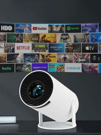 Projetor HY300 HD Compatível com Celular Bivolt Portátil Wifi Cinema Android 11.0 - Envio Imediato