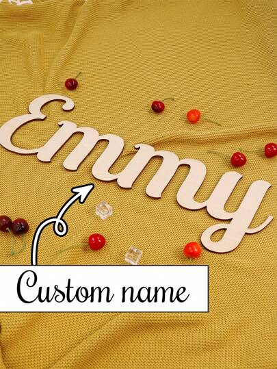 LICVIC 1/2Pcs Wooden Name Sign For Wedding Name Sign Bridal Shower Name Sign Personalized Name Sign Home Gift Backdrop Name Sign Wooden Party, Valentine Day