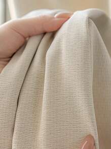 1 pieza Cortina de lujo para sala de estar, unicolor minimalista nórdica, que bloquea el sol, insonoriza y aísla el calor, lista para usar y con ojales