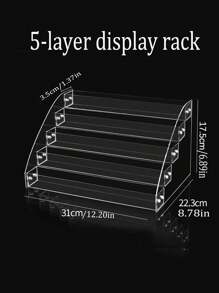 1 pieza Estantería multiusos para exhibir perfumes, productos de cuidado de la piel y cosméticos, soporte transparente para exhibir perfumes, organizador de maquillaje, excelente para tocador y colección de perfumes - transparente - Ver 10