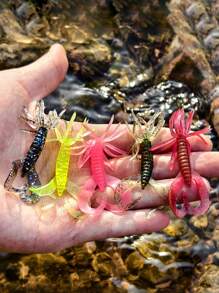 SOUGAYILANG 5 PCS Colorful Squid Soft Lures Pack: 5 Vibrant Shades To Maximize Bite Success - Multicolor - View 9